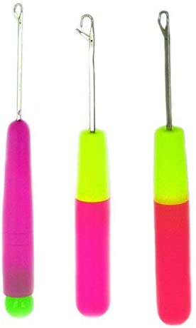 Latch Hook Crochet Needle Sizes: Extra Small, Large, and Extra Large 3 Pieces