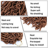 WIGENIUS 6 Packs New Faux Locs Crochet Hair Natural Soft Locs Goddess Locs Braiding Hair For Women Curly Wavy Faux Locs Crochet Synthetic Hair Extensions(18inch,T27)