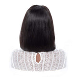 BLY Short Straight Bob Wigs Brazilian Virgin Human Hair Lace Front Wigs Human Hair (10inch) 13x4 Lace Part 150% Density Pre Plucked with Baby Hair