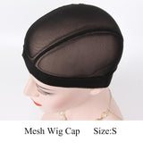 Alileader Breathable Small Large Spandex Mesh Dome Cap Wig Making Beige Black Invisible Hair Nets Nude Crochet Stocking Wig Cap