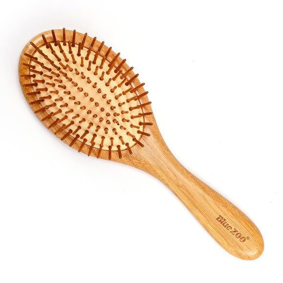 Bamboo Hair Brush Anti-static Hairbrush Natural Airbag Hair Brush Massage Comb Bamboo Bristles Pins Beard Straightener For Girls