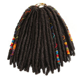 Bella Dreadlocks Faux Locs Braiding With Color Line Hair Extensions Synthetic Dreadlock Jumbo 12‘’ 12Strands BOBBI BOSS BAE LOCS