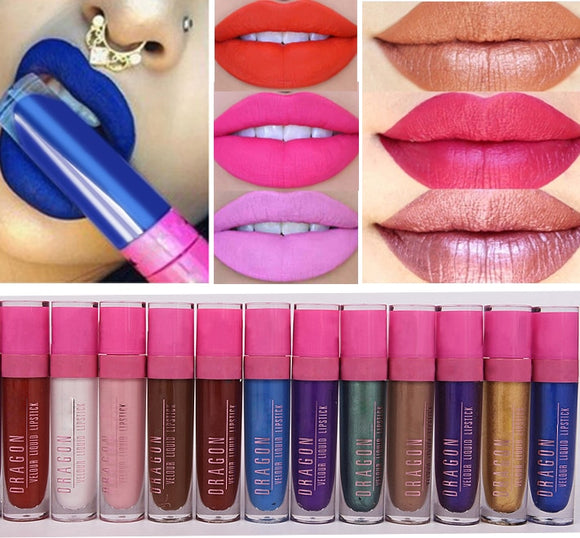 Sexy Tint Matte Cream Lip Gloss 15 Colors Waterproof Liquid Lipstick